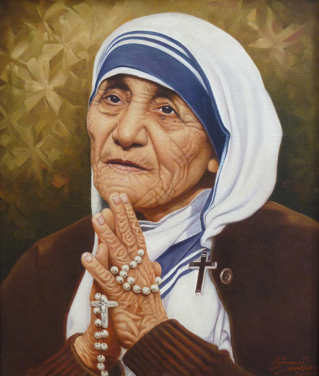Portrait Mother Teresa Rhythm Art Gallery