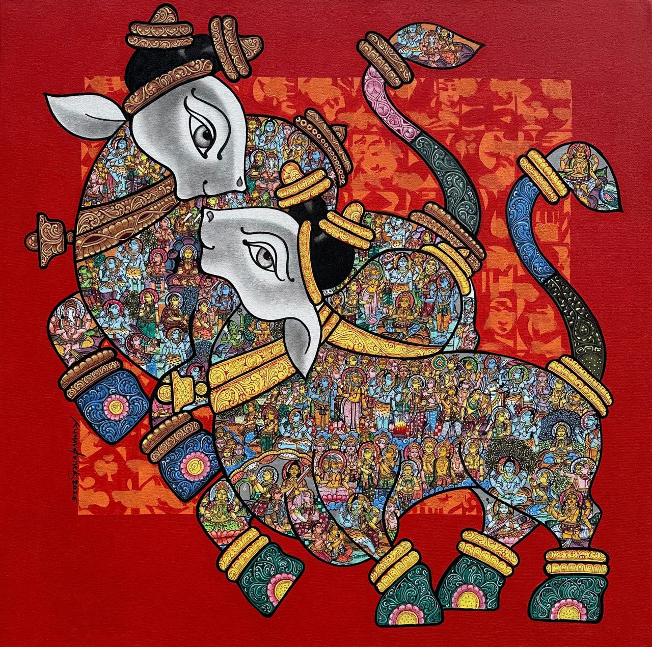 Vivek Kumavat 36 x 36 inches Acrylic on canvas Vivek Kumavat 36 x 36 inches Acrylic on canvas