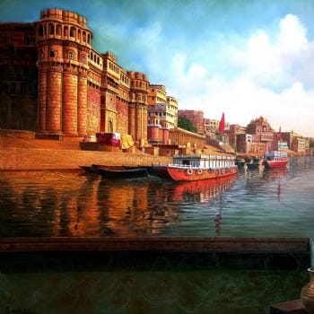 Buy Indian Artist Paintings Online at Rhythm Art Gallery