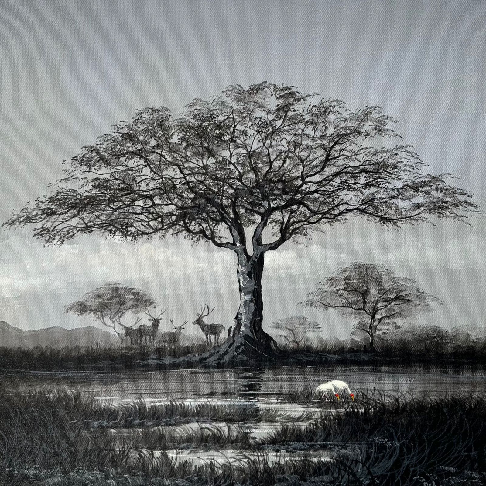 African Landscape Drawing African Landscape Drawing