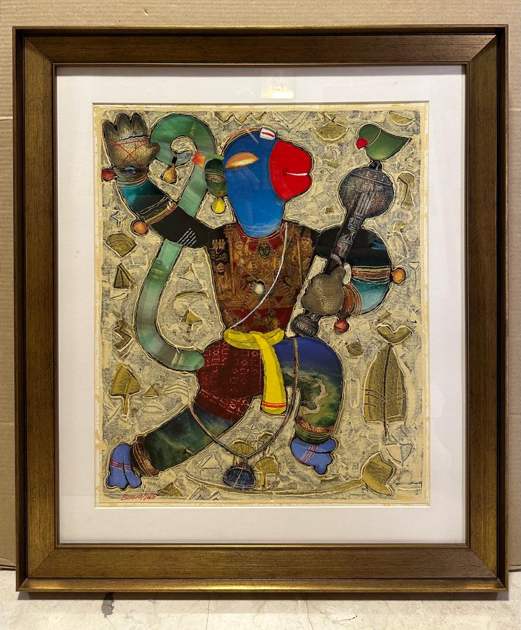 G Subra Hanuman 22 x 18 inches Mix media on canvas G Subra Hanuman 22 x 18 inches Mix media on canvas