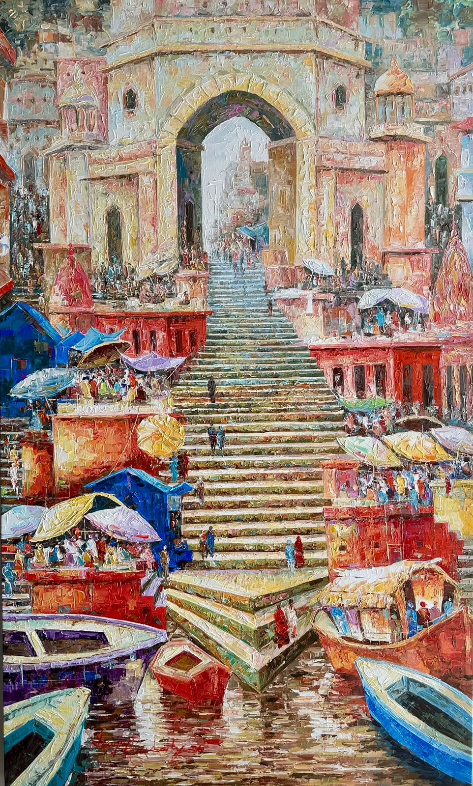 Sanjay Chakraborty 36 x 60 inches Palash Acrylic on canvas Sanjay Chakraborty 36 x 60 inches Palash Acrylic on canvas