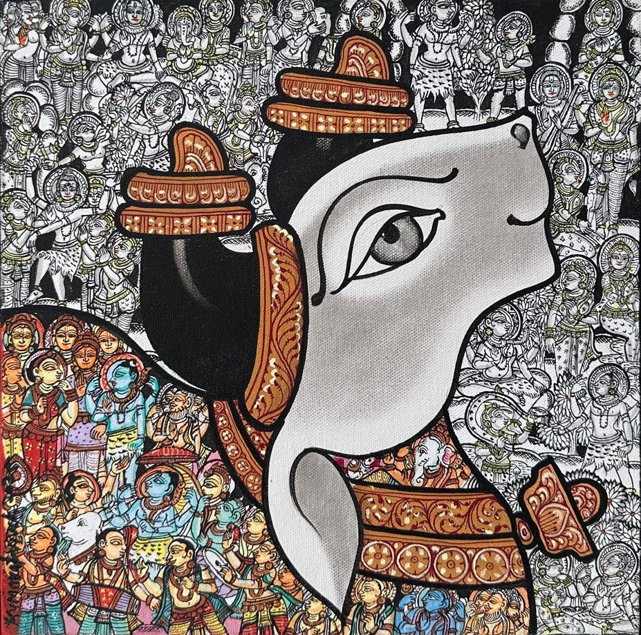 Vivek Kumavat 12 x 12 inches Acrylic on canvas 2 Vivek Kumavat 12 x 12 inches Acrylic on canvas 2