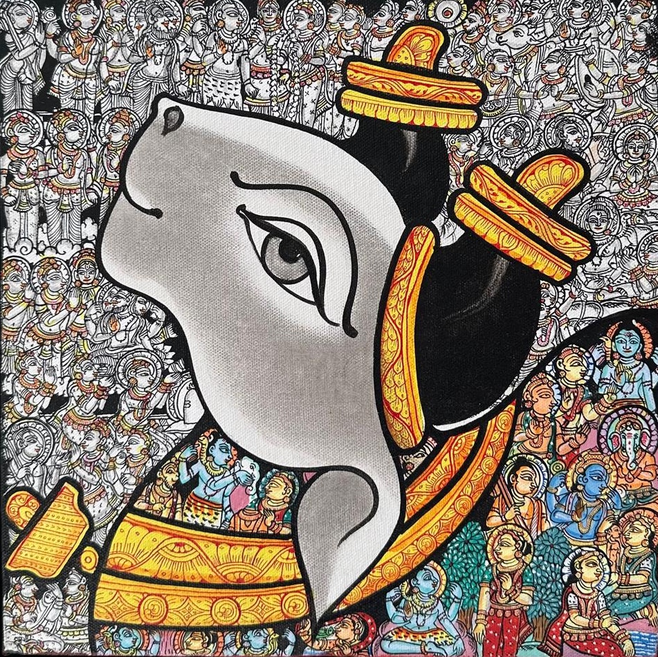 Vivek Kumavat 12 x 12 inches Acrylic on canvas 3 Vivek Kumavat 12 x 12 inches Acrylic on canvas 3