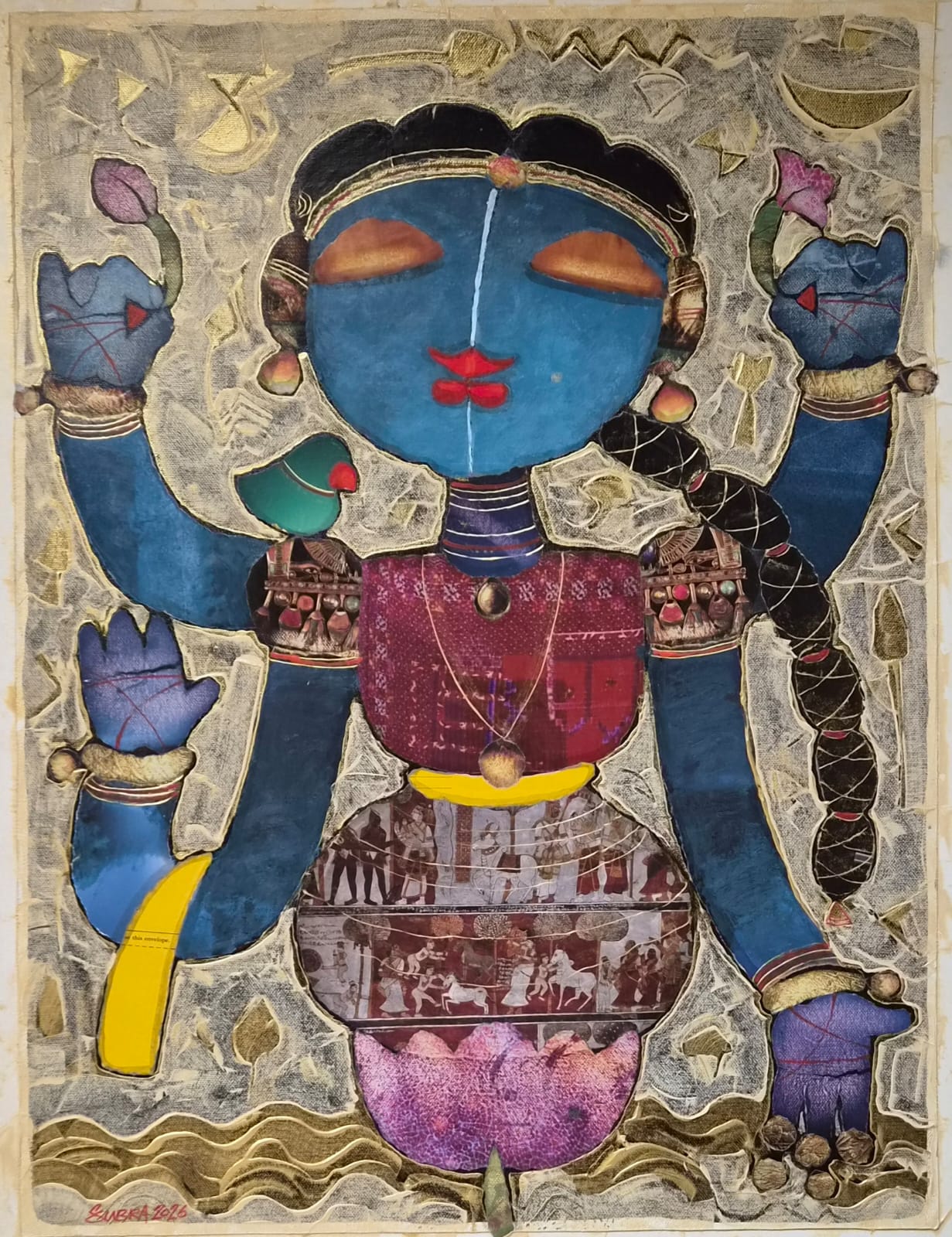 G Subra Mix Media on canvas 24 x 18 inches Lakshmi G Subra Mix Media on canvas 24 x 18 inches Lakshmi