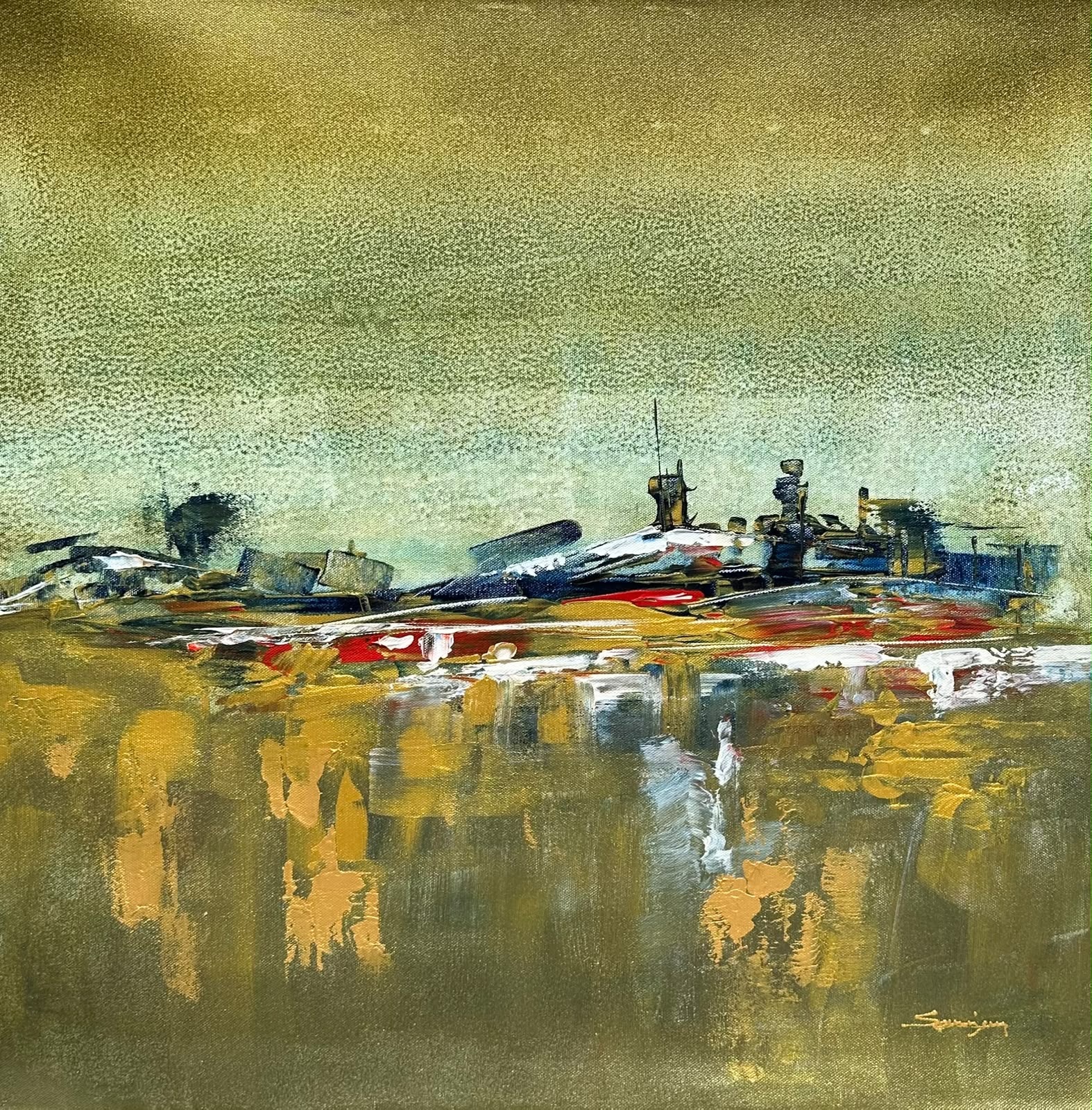 In House 24 x 24 icnhes Acrylic on canvas 23 In House 24 x 24 icnhes Acrylic on canvas 23