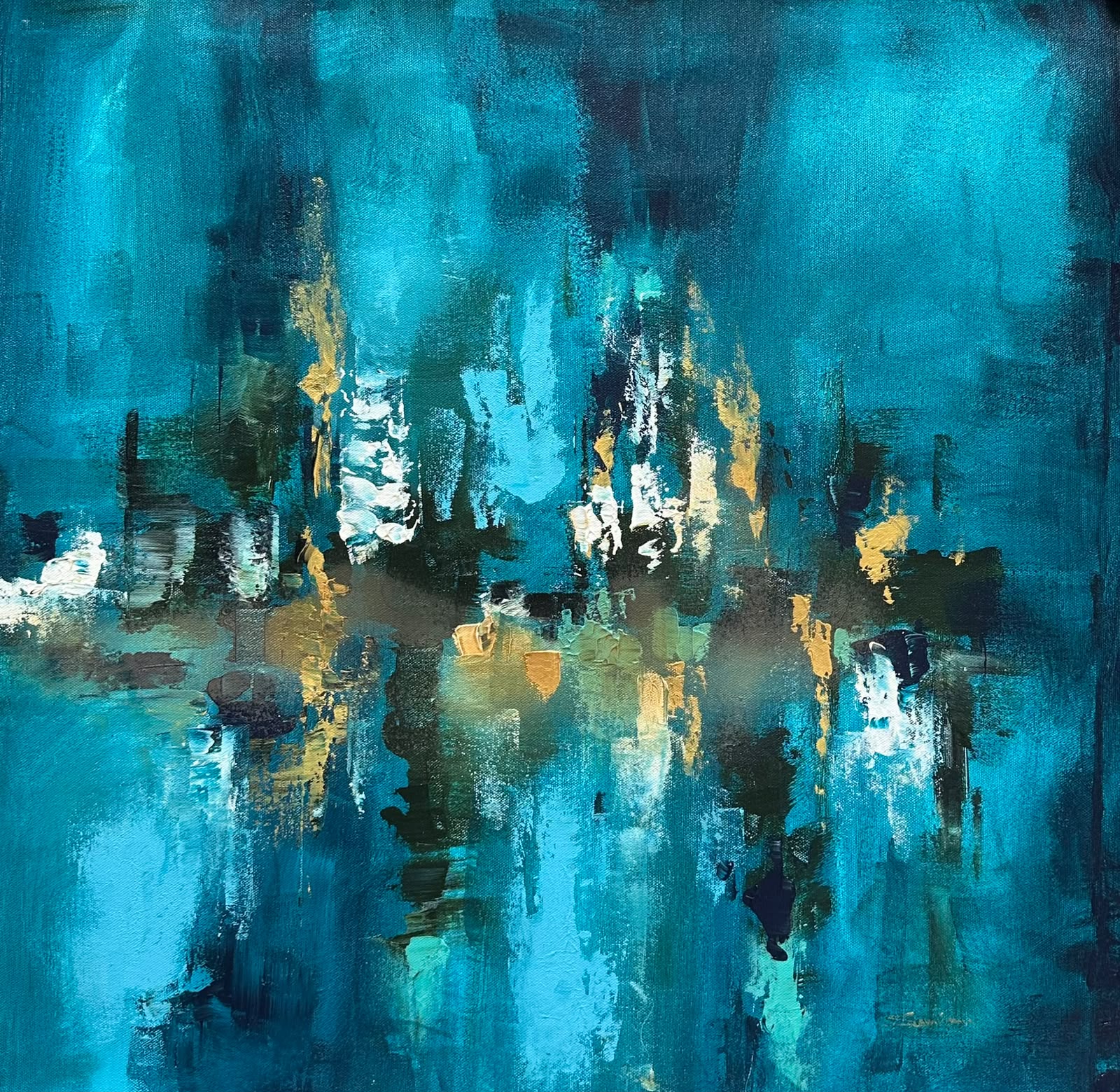 In House 24 x 24 icnhes Acrylic on canvas 24 In House 24 x 24 icnhes Acrylic on canvas 24