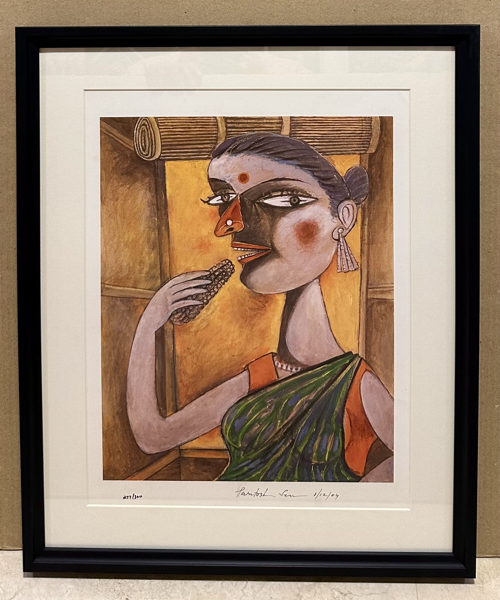 Paritosh Sen 13.5 x 17.5 inches With Frame 22.5 x 18.5 inches 2 Paritosh Sen 13.5 x 17.5 inches With Frame 22.5 x 18.5 inches 2